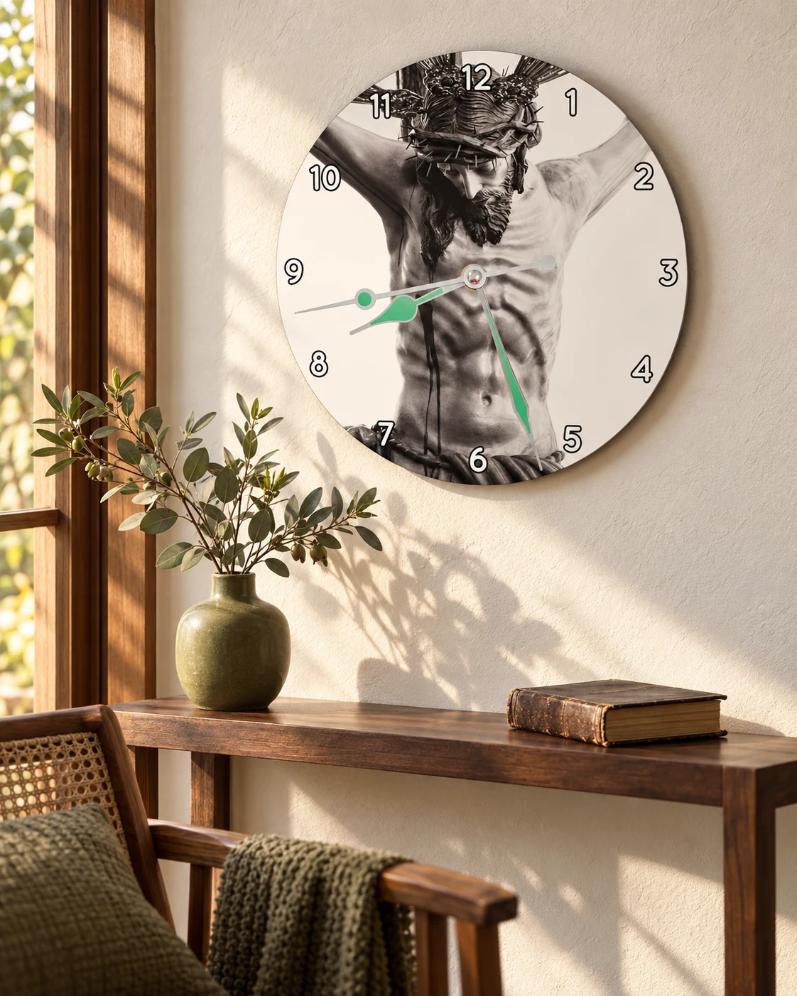 Reloj REL-001 en un rincón cálido del hogar, versión feed