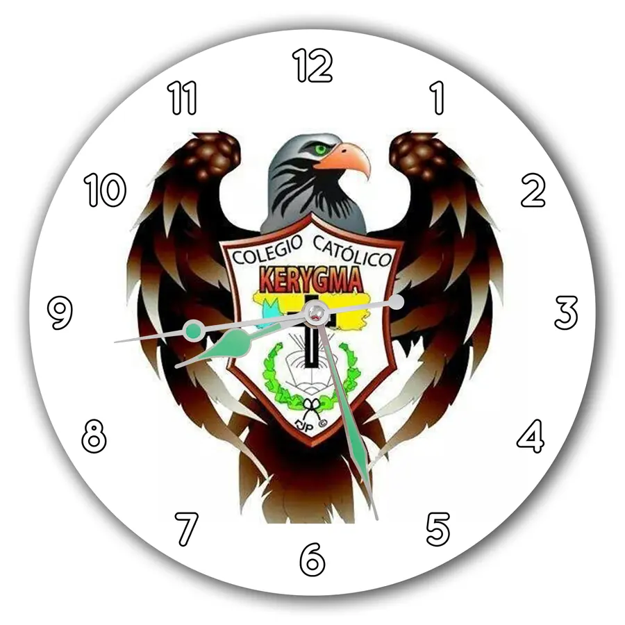 Reloj Colegio Kerygma con águilas · COL-004