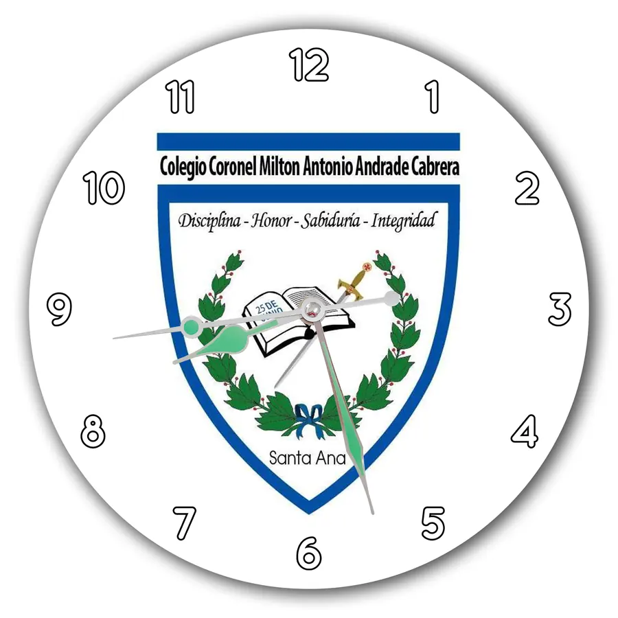 Reloj Colegio Militar sobre blanco · COL-005