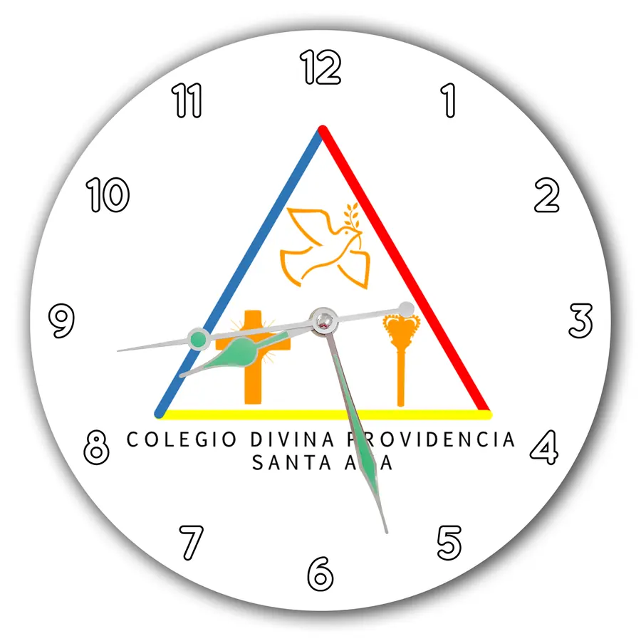 Reloj Divina Providencia con emblema triangular · COL-007