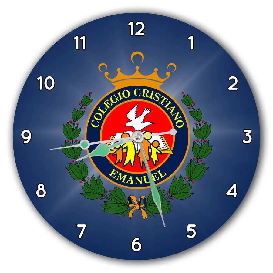 Reloj Emanuel sobre azul · COL-008