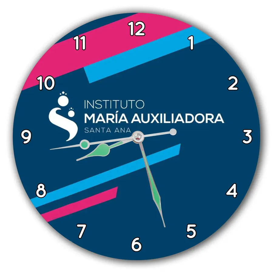 Reloj María Auxiliadora con franjas de color · COL-015