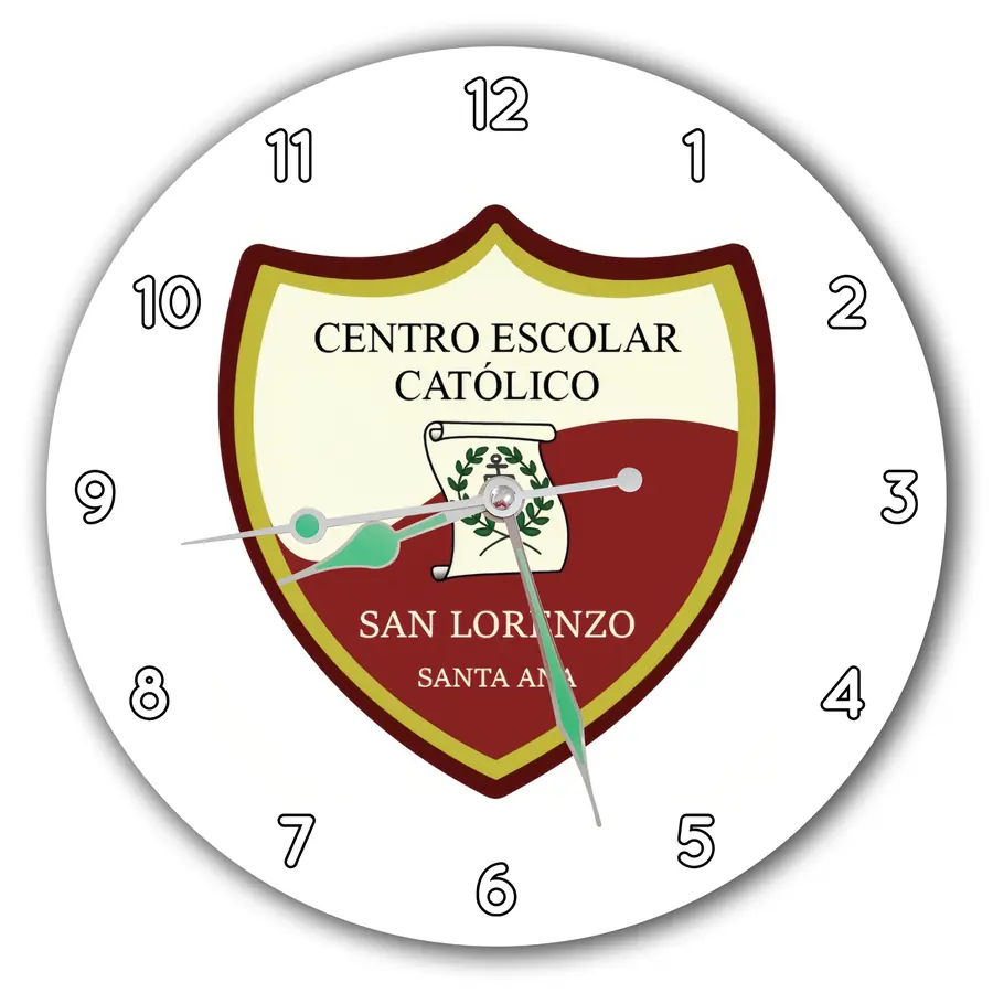 Reloj San Lorenzo sobre blanco · COL-020