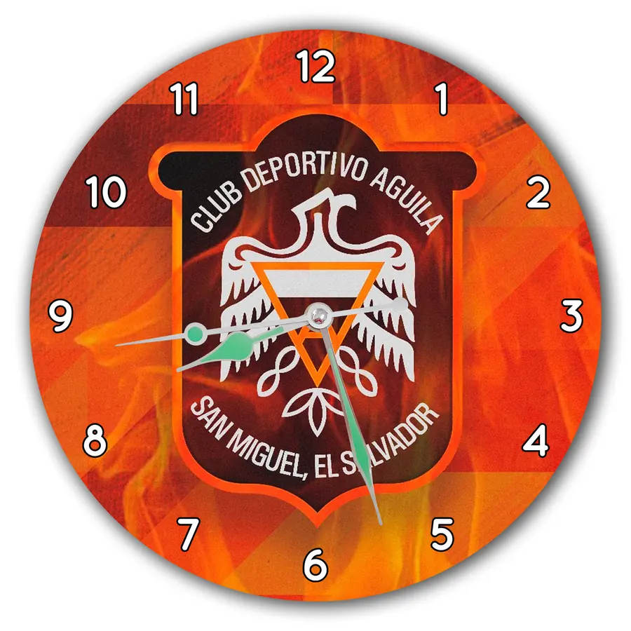 Reloj Águila con fondo naranja · DEP-004