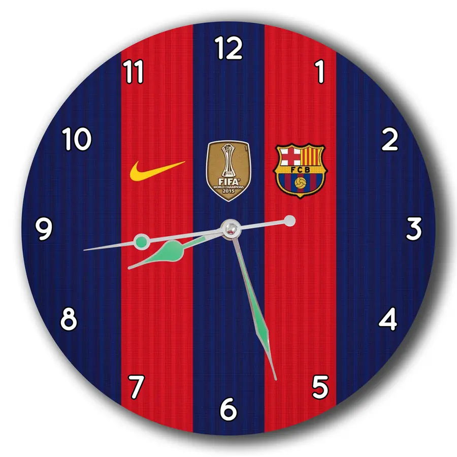 Reloj Barcelona con franjas verticales · DEP-027