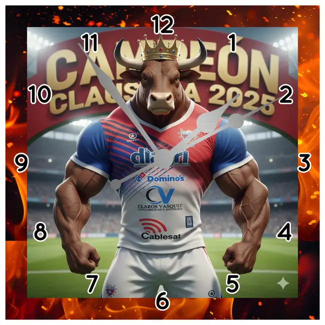Reloj Firpo campeón con toro protagonista · DEP-030