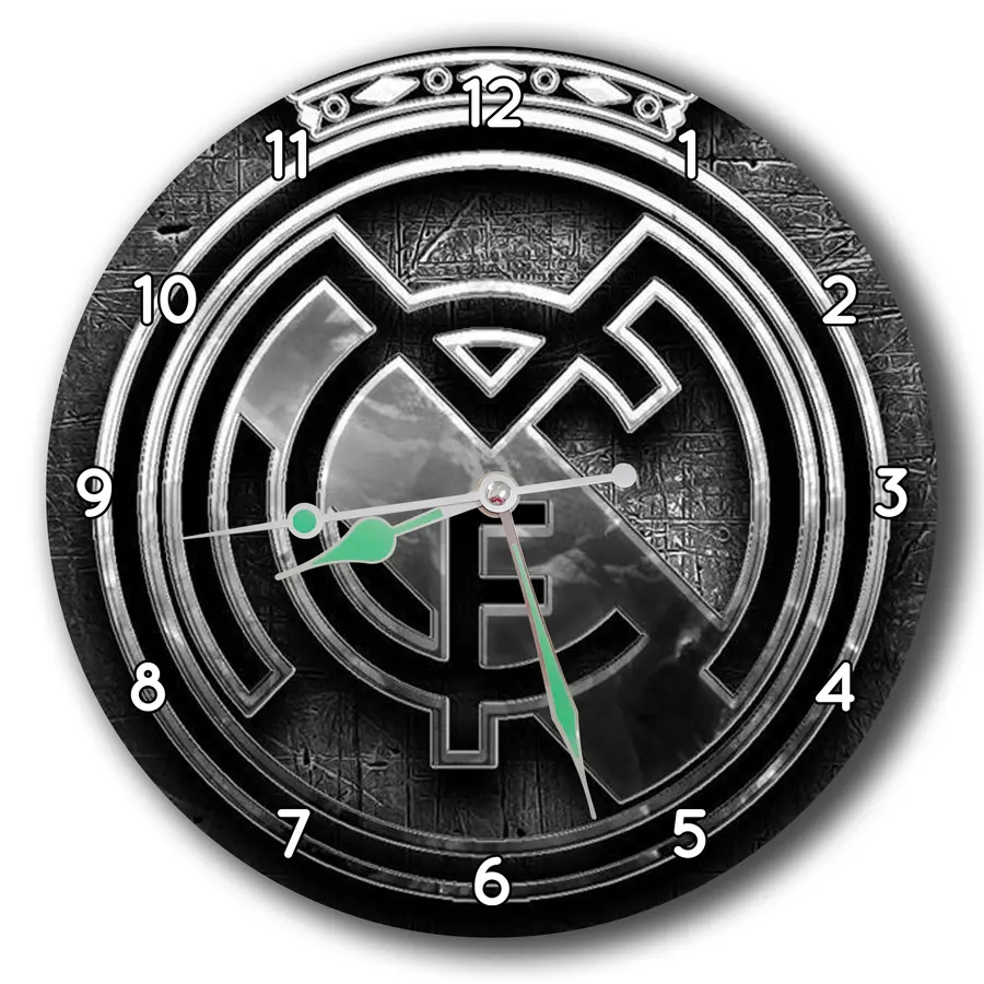 Reloj Real Madrid en plata y negro · DEP-040