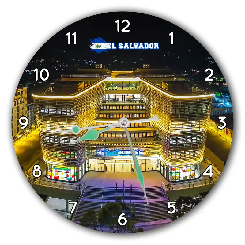 Reloj Biblioteca Nacional de noche · ESV-017