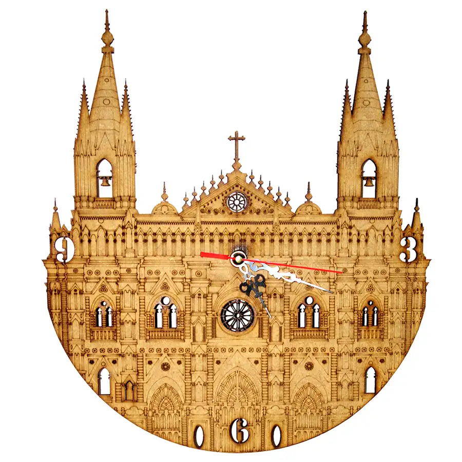 Reloj Catedral de Santa Ana en silueta · ESV-034