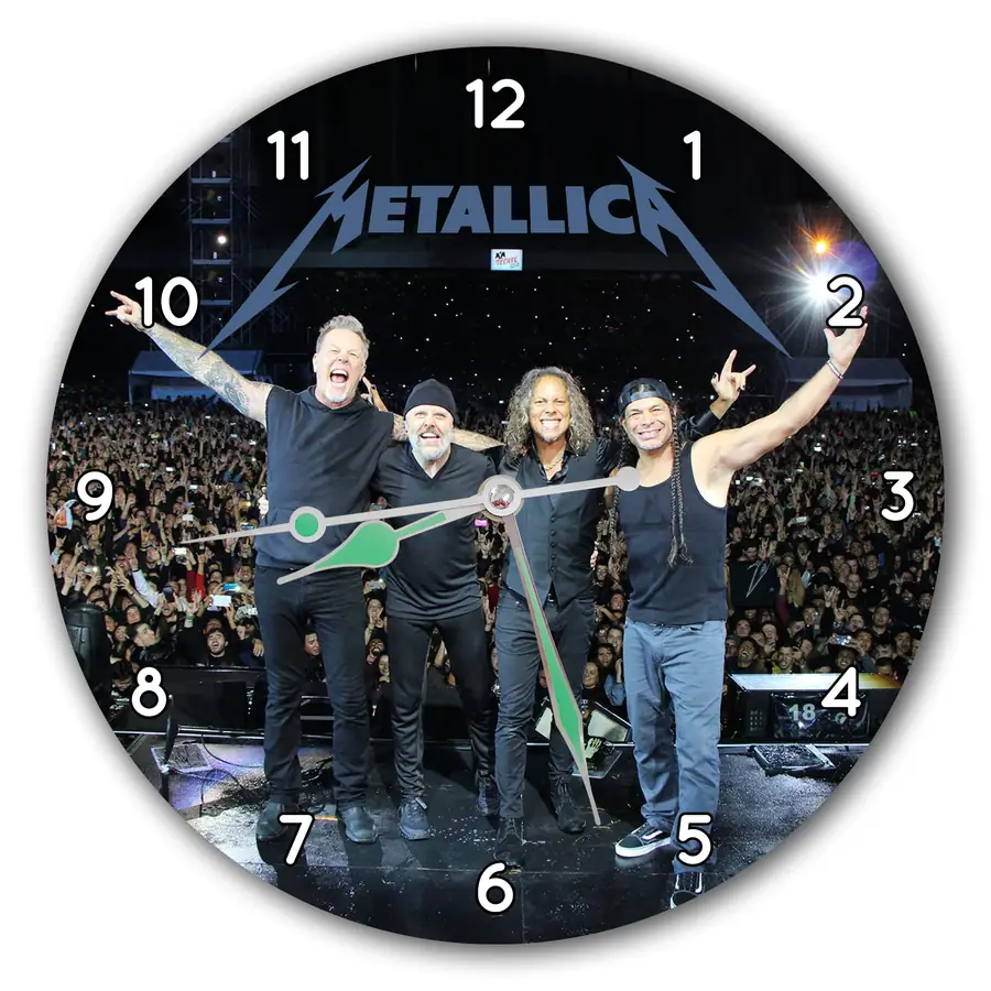 Reloj Metallica con foto de concierto · MUS-032