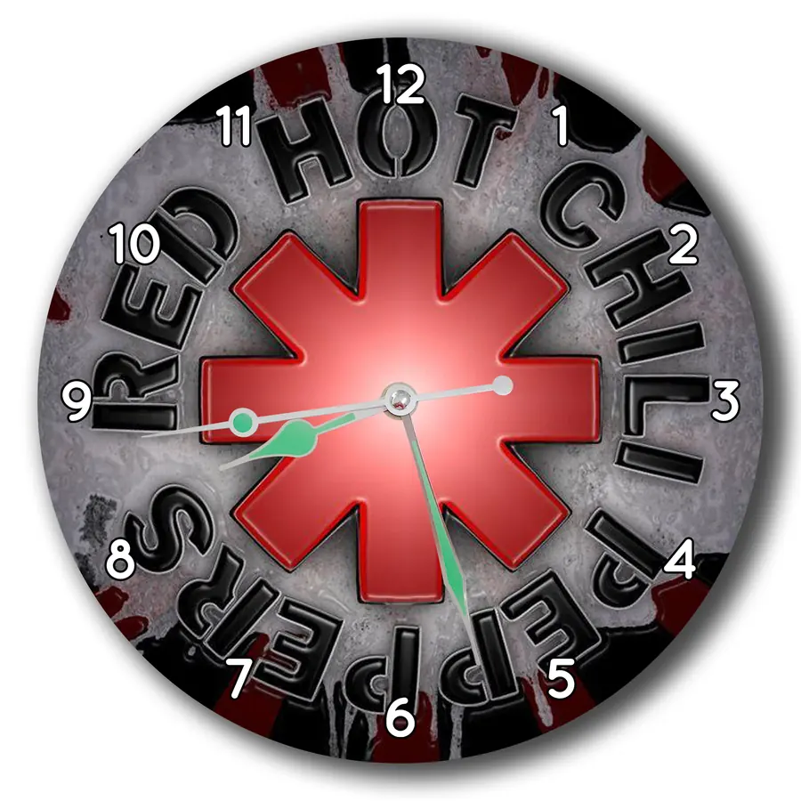 Reloj Red Hot Chili Peppers con efecto metálico · MUS-040
