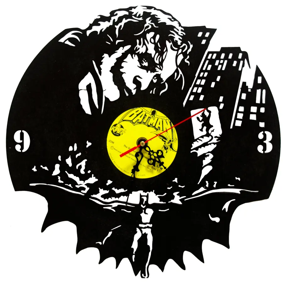 Reloj Batman con Gotham en silueta · PEL-008