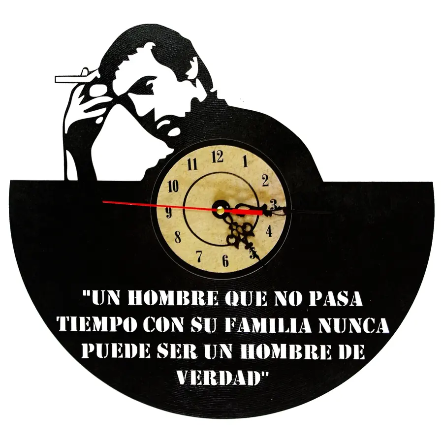 Reloj El Padrino con retrato y frase · PEL-013