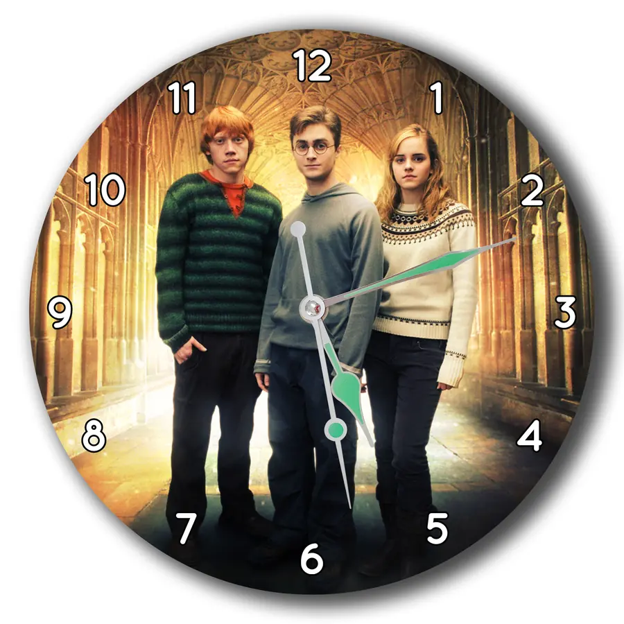Reloj Harry Ron y Hermione en Hogwarts · PEL-020