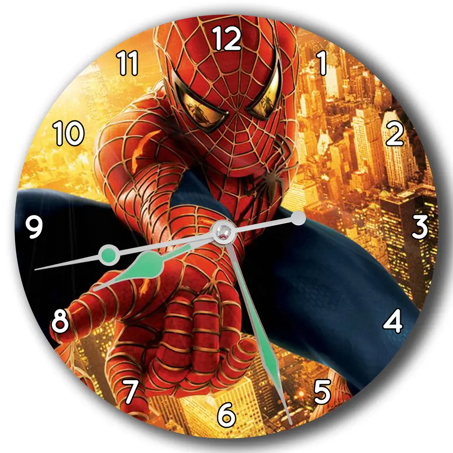 Reloj Spider-Man entre edificios · PEL-024