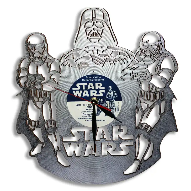 Reloj Star Wars con contorno de personajes · PEL-029