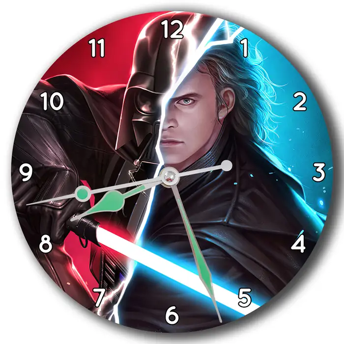 Reloj Anakin y Vader entre rojo y azul · PEL-037