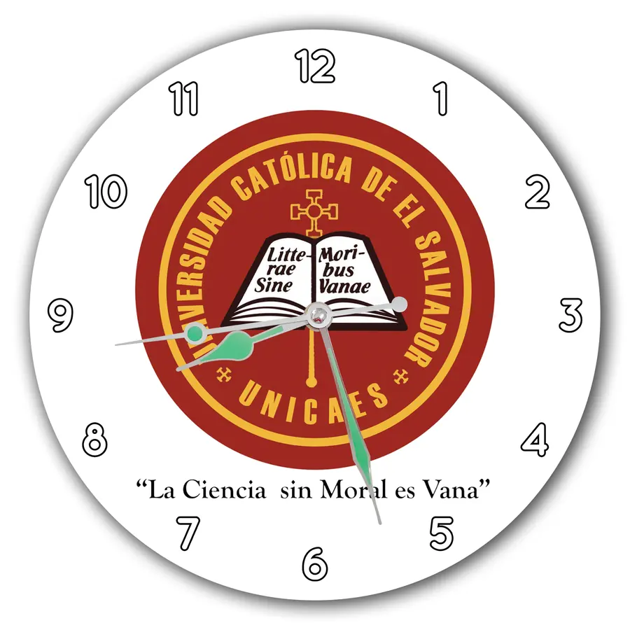 Reloj UNICAES con escudo rojo · UNI-016